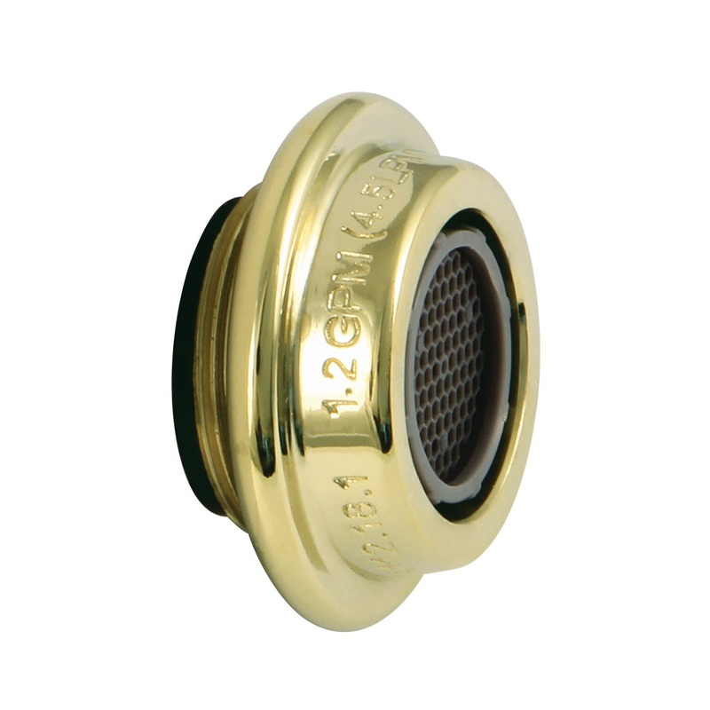 Cal Green Z12KSSA7122 Cal Green 1.2 GPM Male Aerator, Polished Brass