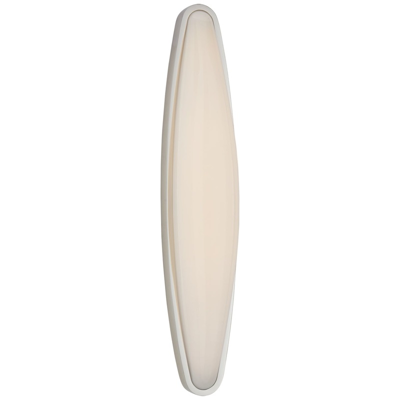 LED Bath Sconce from the Ezra Collection in Polished Nickel Finish by Visual Comfort Signature