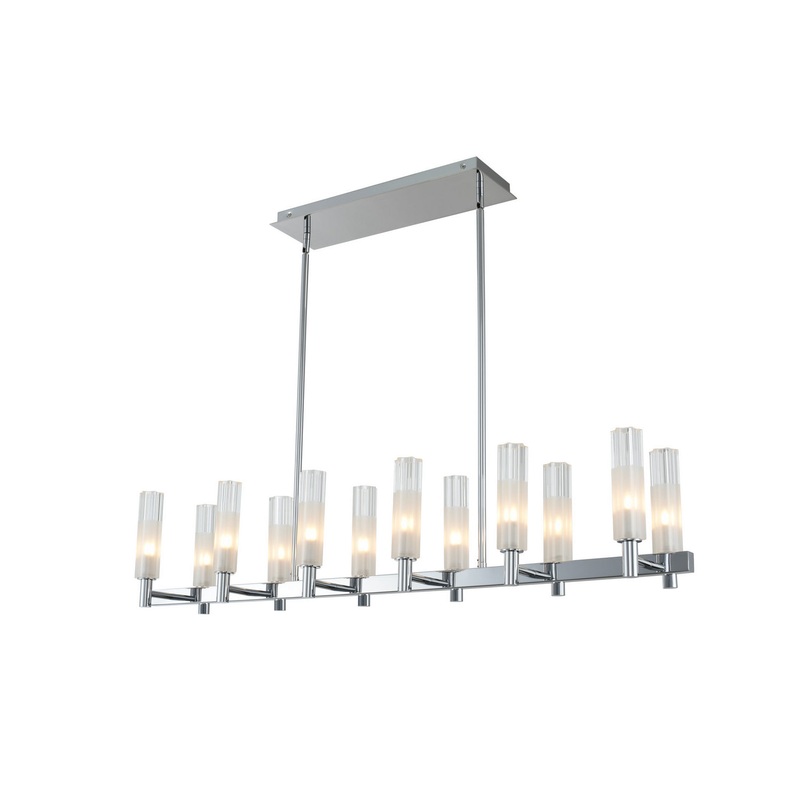 LED Island Pendant from the Lorne Collection in Chrome Finish by Kalco