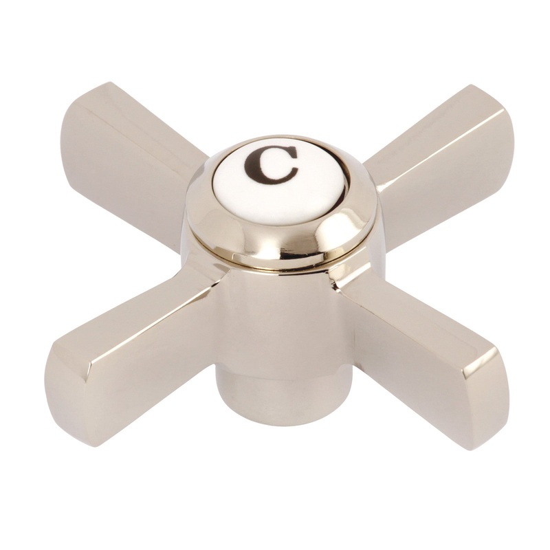 Millennium KSH2956ZXC Cold Metal Cross Handle, Polished Nickel