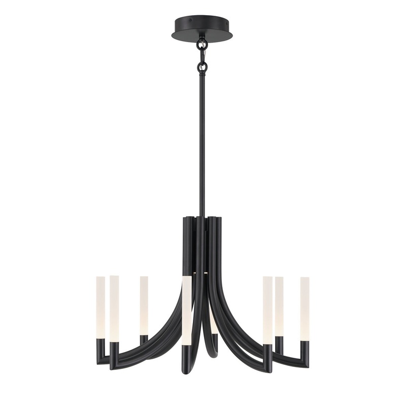 Olette 8-Light 24″ Chandelier Black