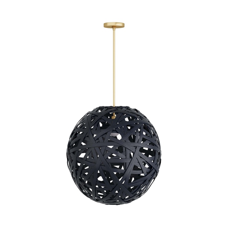 One Light Pendant from the Trai Collection in Black Finish by Arteriors