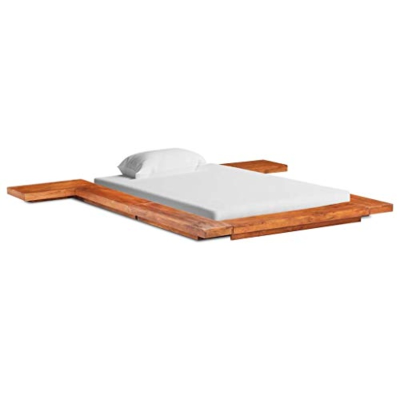 SKM Giroletto Futon Giapponese in Legno Massello Acacia 140×200 cm (51.98kg)