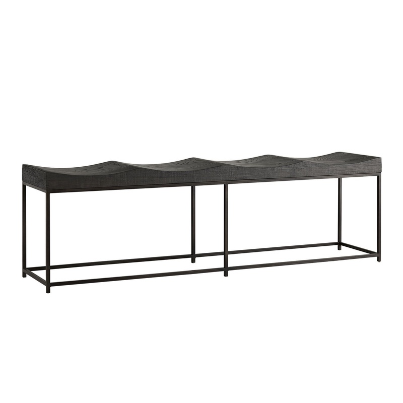 Arteriors 4745 Barrett Bench Ebony
