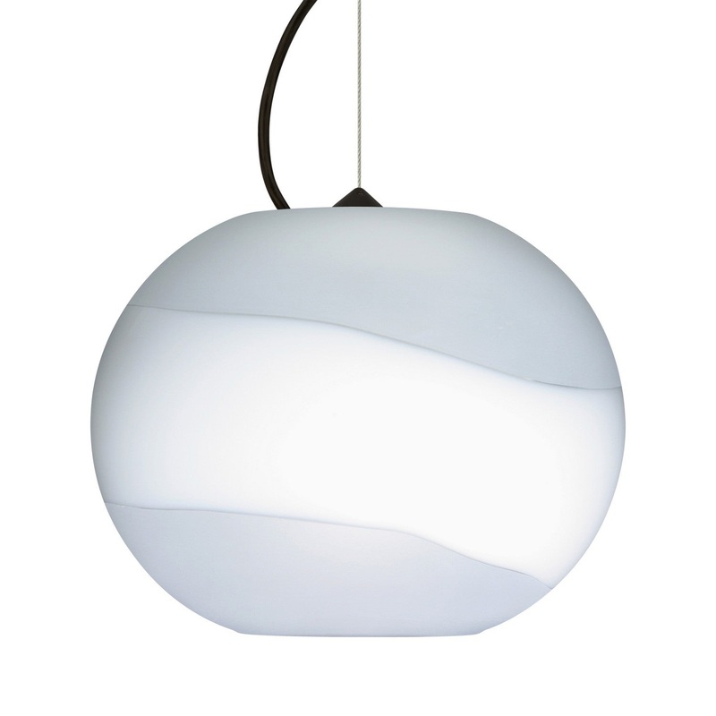 Besa 1KX-477699-BK Besa Luna Cable Pendant One Light Pendant Black