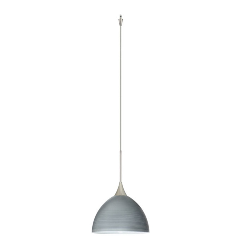 Besa XP-4679TN-SN Brella One Light Pendant Satin Nickel