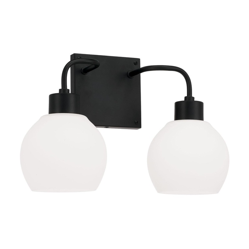Capital Lighting 120021MB-540 Tanner 2 Light Vanity Matte Black
