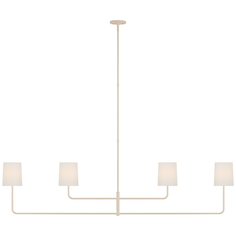 LED Chandelier from the Go Lightly Collection in China White Finish by Visual Comfort Signature