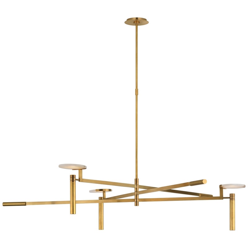 LED Chandelier from the Melange Collection in Antique-Burnished Brass Finish by Visual Comfort Signature