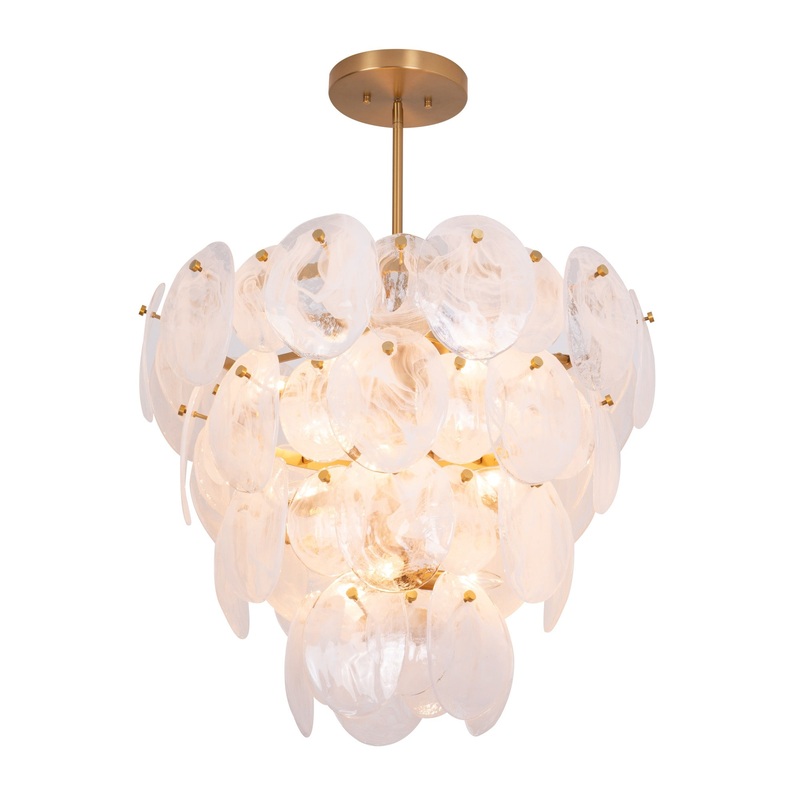 Lily Chandelier – Brushed Brass / 28.03