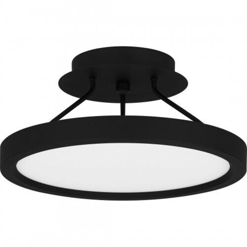 Quoizel OST1811EK Outskirts Semi flush led light earth black Semi-Flush Mount