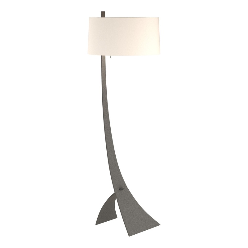 Stasis Floor Lamp Natural Iron Flax Shade (SE)