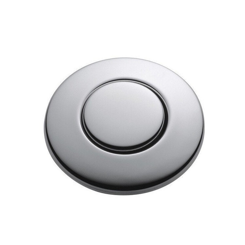 Air Switch Button 1-3/4 Inch Chrome Plastic for Garbage Disposal