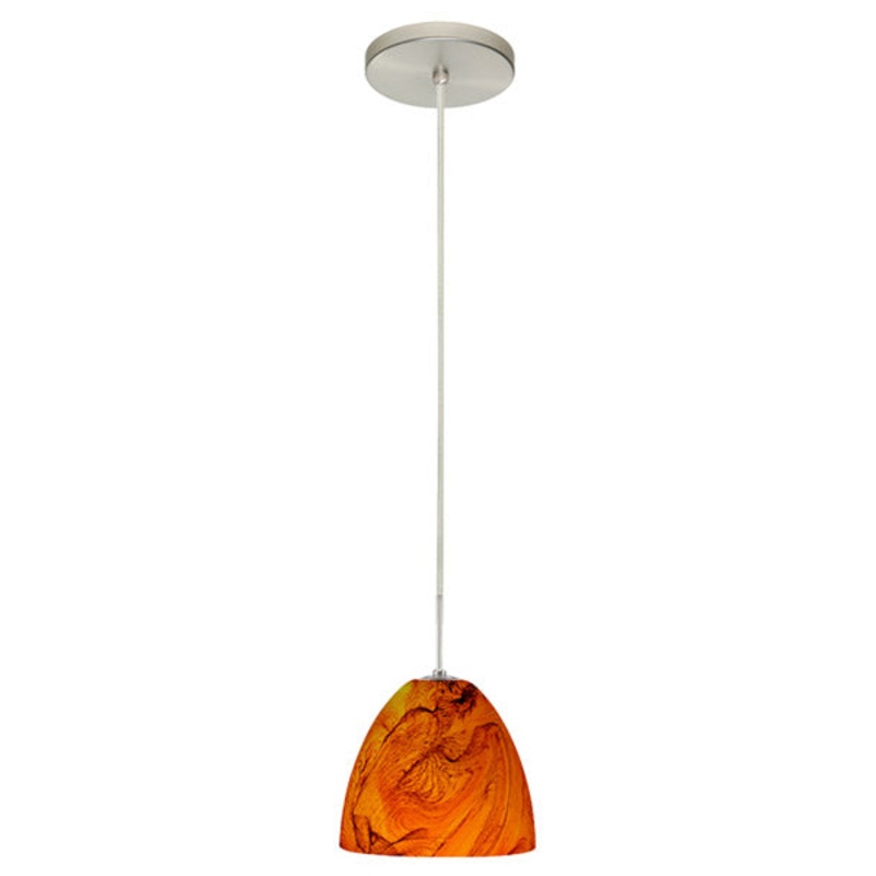 Besa 1JT-4470HB-SN Vila One Light Pendant Satin Nickel