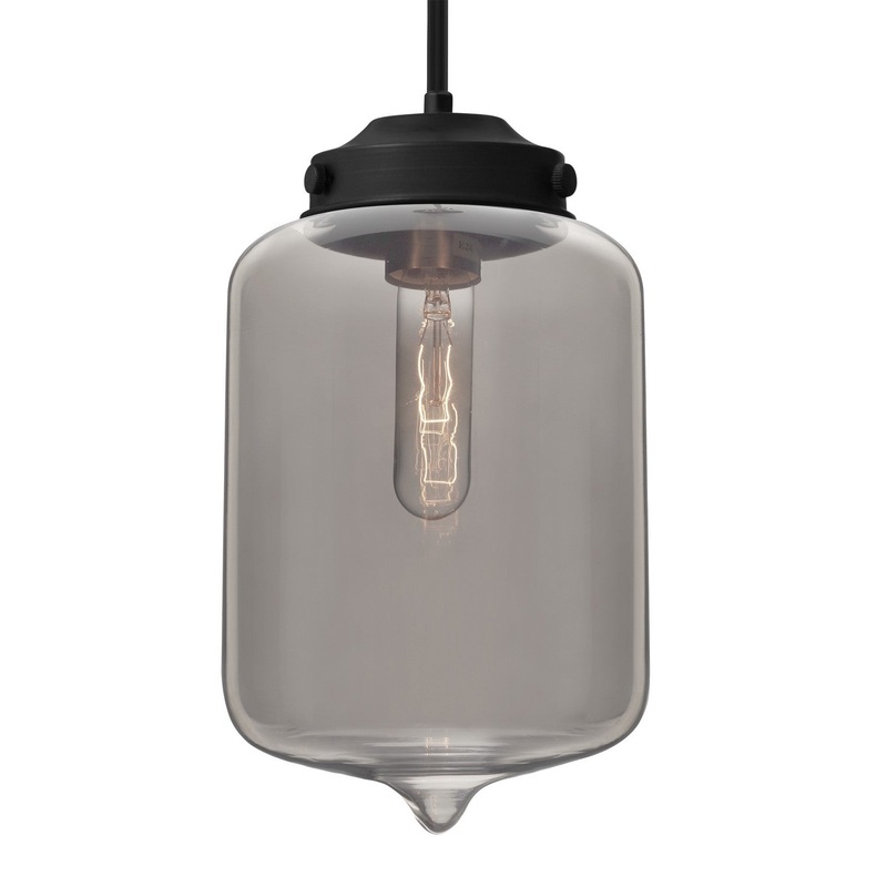 Besa 1TT-OLINSM-BK Besa Olin Pendant One Light Pendant Black