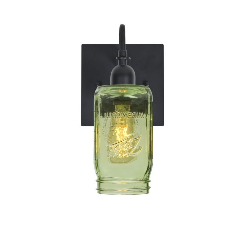 Besa 1WG-MILO4GR-EDIL-BK Milo One Light Wall Sconce Black