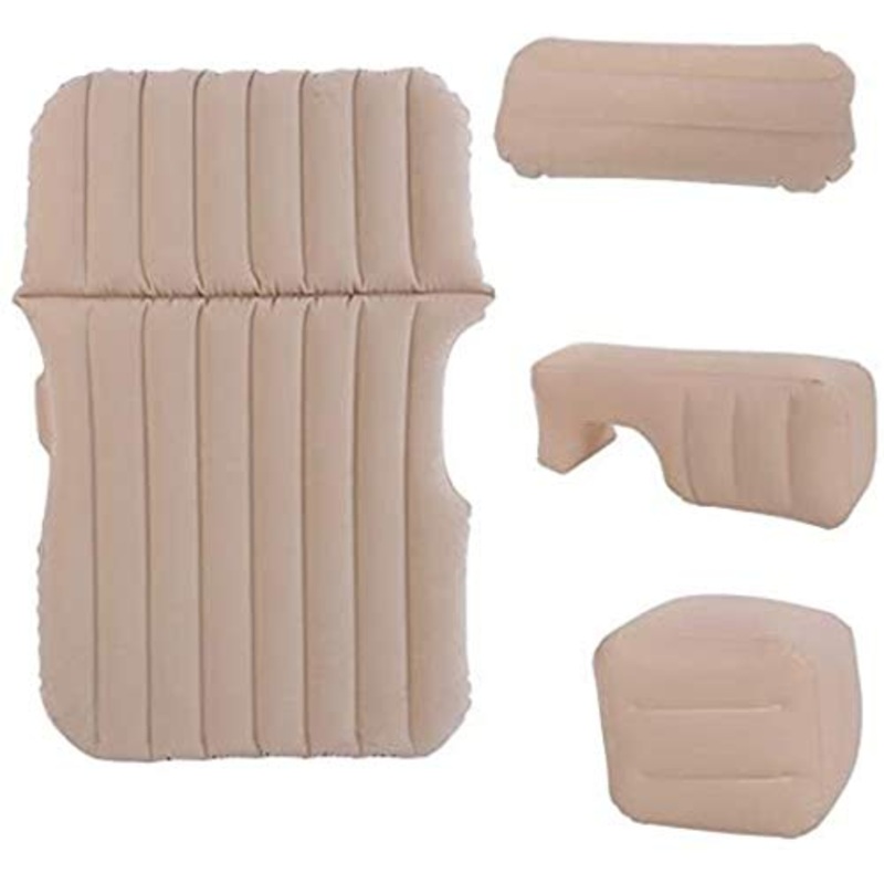 Lettino da Viaggio Letto Gonfiabile Auto Gonfiabile Cuscino da Letto, Auto d’affollamento Capo Cambio Interno Letto Letto Gonfiabile, di Corsa Esterna Dormire Pad, Multicolore 5-19 (Color : Beige)