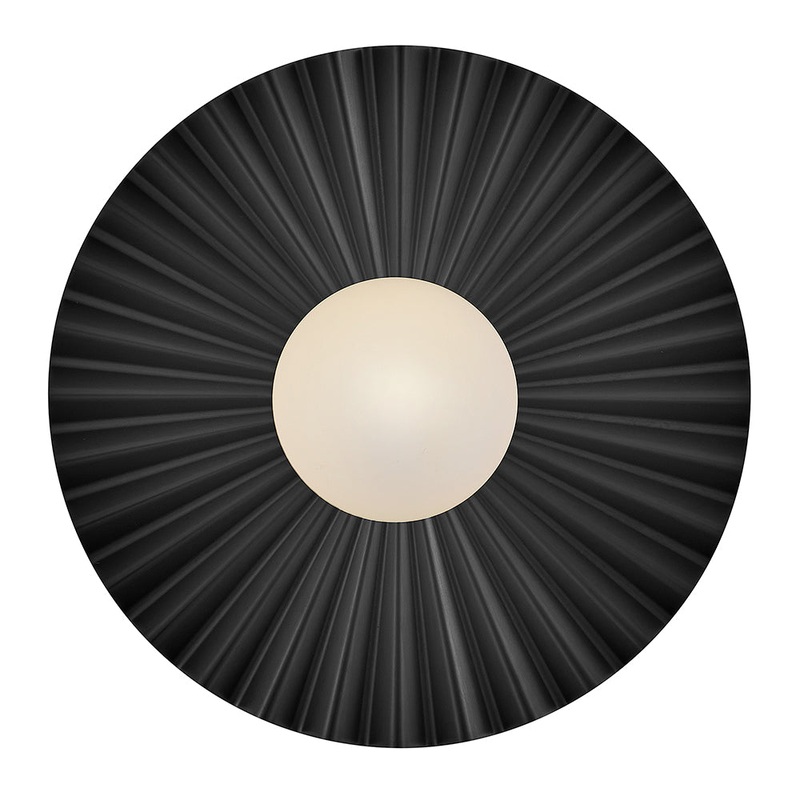 Stevie Medium Flush Mount Black