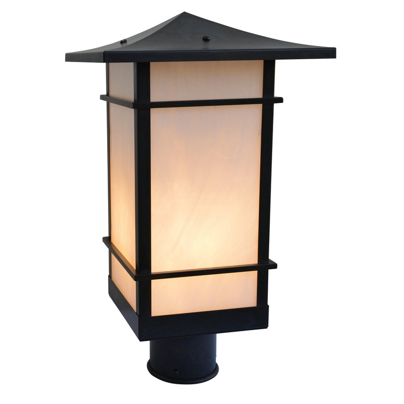Arroyo KAP-9TSWO-BZ Katsura One Light Post Mount Bronze