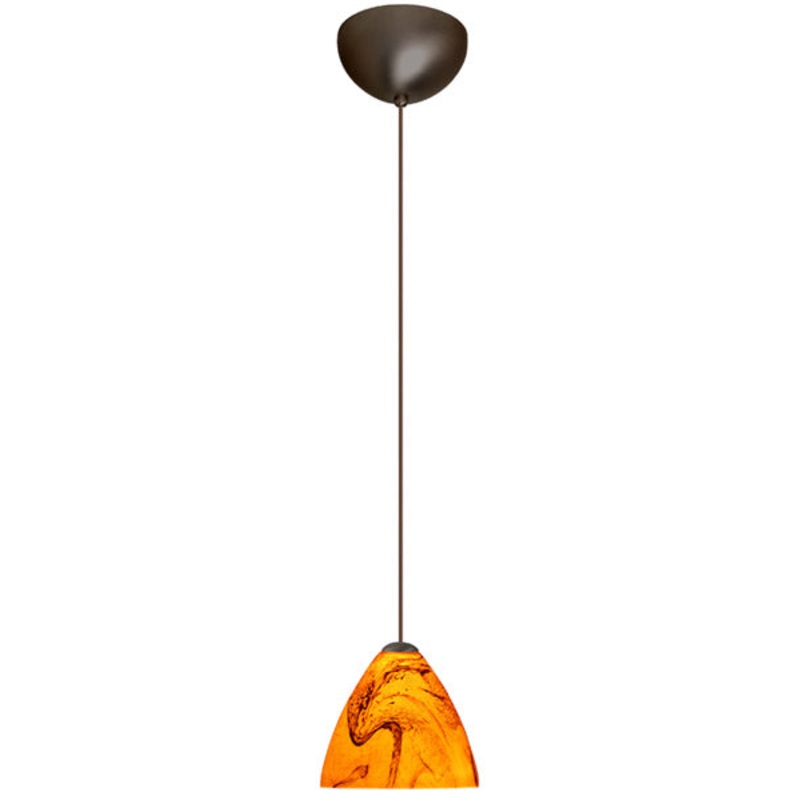 Besa 1XC-1779HB-BR Mia One Light Pendant Bronze