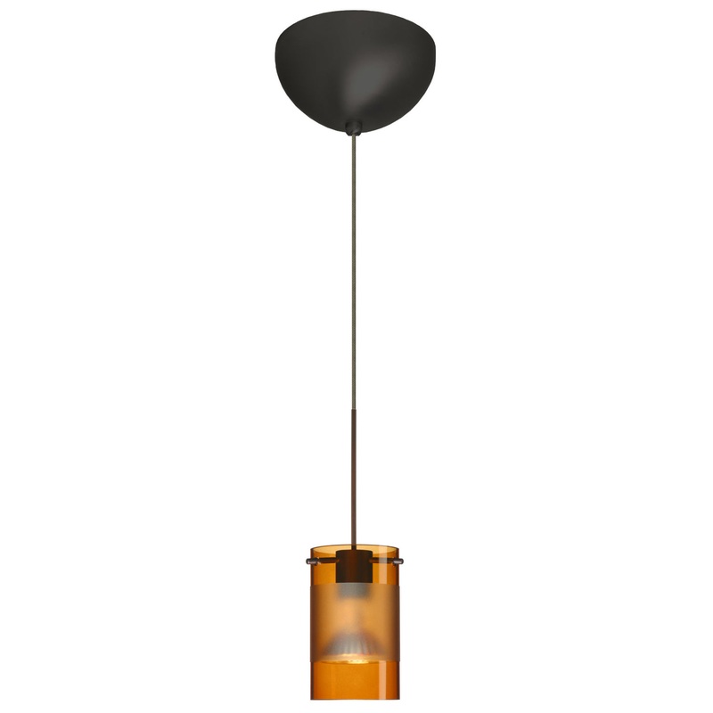 Besa 1XC-6524EG-LED-BR Scope One Light Pendant Bronze