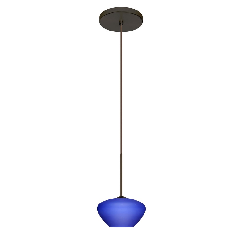 Besa 1XT-541087-LED-BR Peri One Light Pendant Bronze