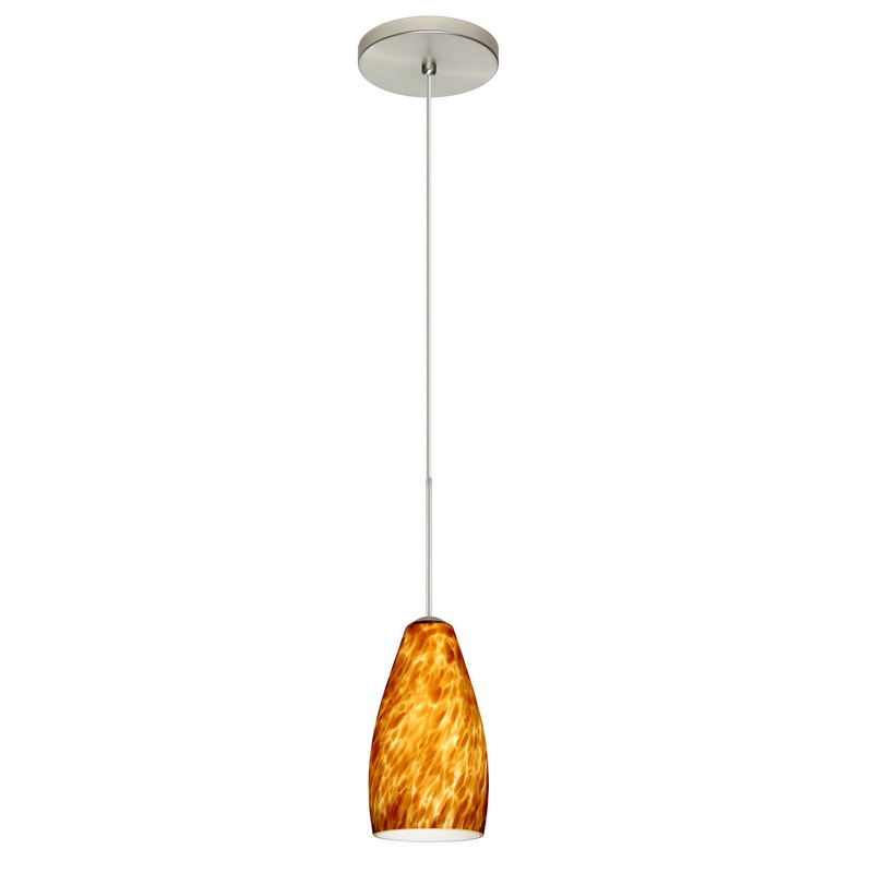 Besa 1XT-719818-SN Karli One Light Pendant Satin Nickel