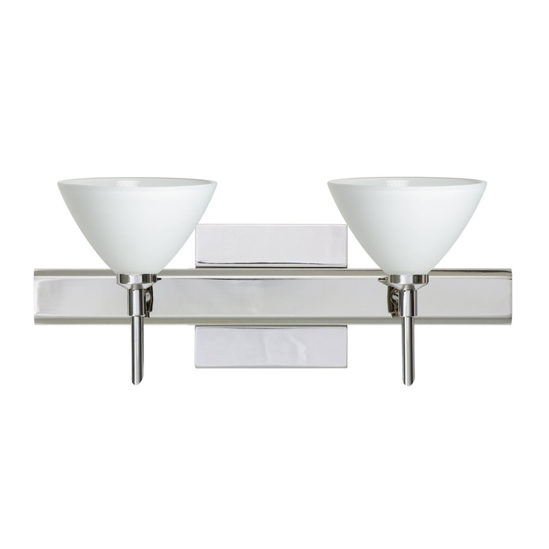 Besa 2SW-174307-CR-SQ Domi Two Light Wall Sconce Chrome (Discontinued)