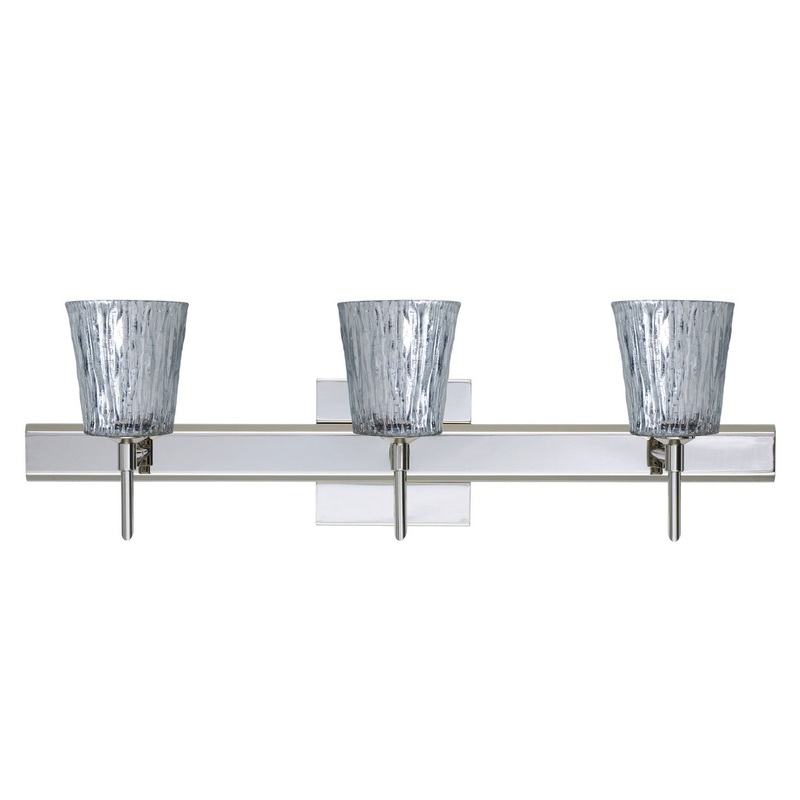 Besa 3SW-5125SF-CR-SQ Nico Three Light Wall Sconce Chrome (Discontinued)