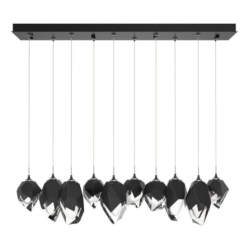 Chrysalis 10-Light Mixed Crystal Pendant Ink Black Crystal (BP)