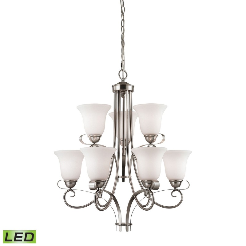 ELK Home 1009CH/20-LED Brighton LED Chandelier Brushed Nickel