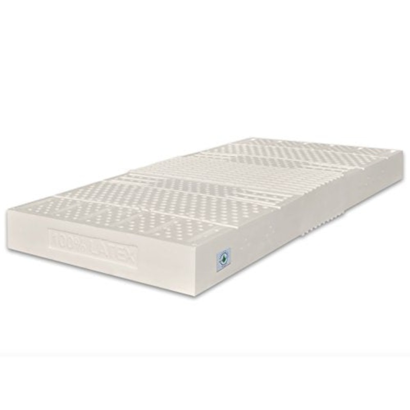 Marcapiuma – Materasso Singolo Lattice 85×200 alto 18 cm – SEVENLIFE 18 – 100% Lattice Medio/Morbido – 7 zone Ergonomico Rivestimento Aloe Vera sfoderabile Antiacaro Antibatterico 100% Made in Italy