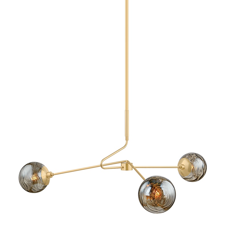 Nyla Chandelier Aged Brass