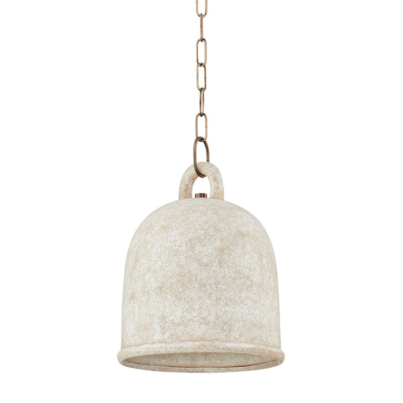 One Light Pendant from the Relic Collection in Patina Brass Finish by Troy Lighting