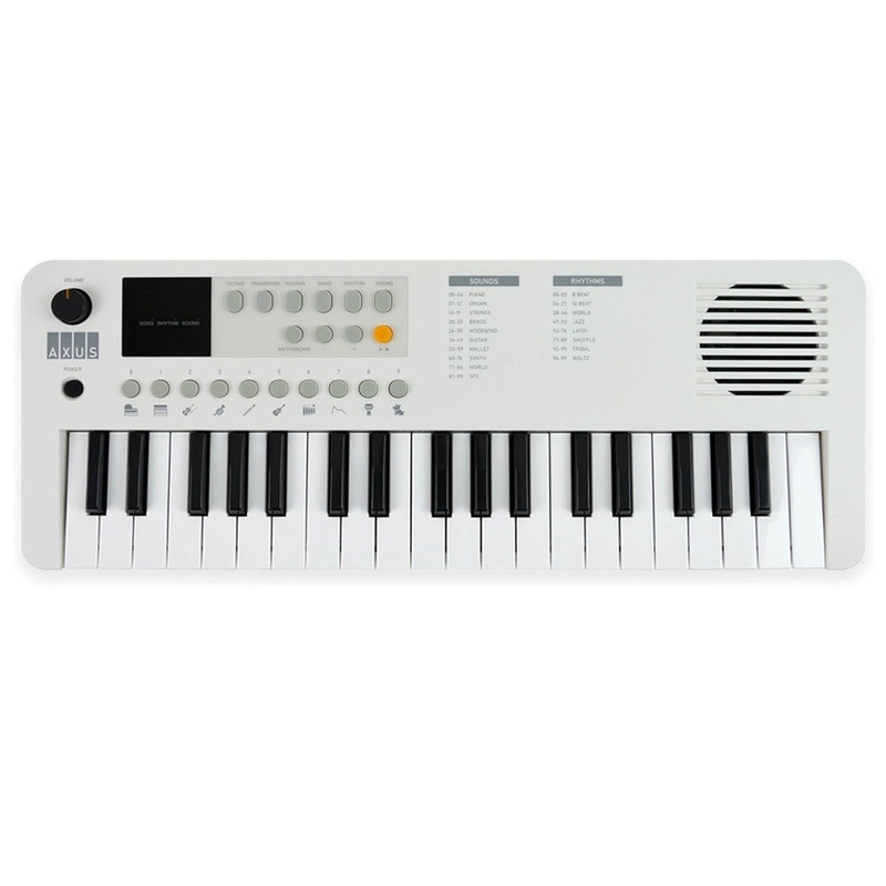 Axus Mini Keyboard 37 Key Keyboard – White
