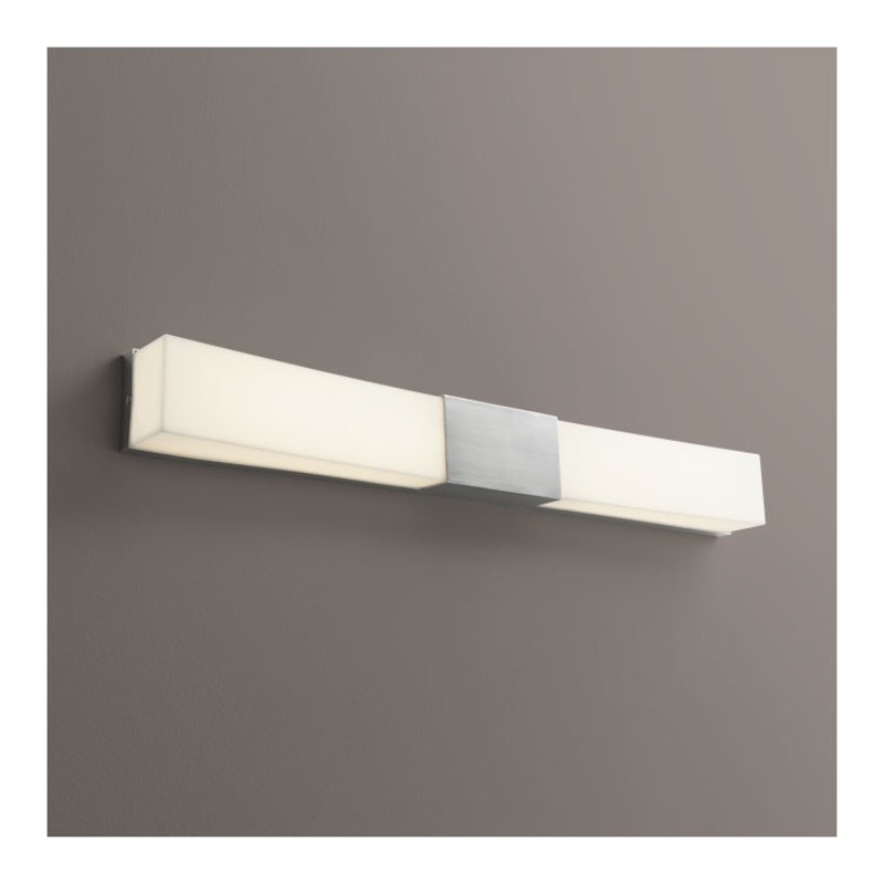 Crescent Two-Light Wall Sconce – Satin Nickel