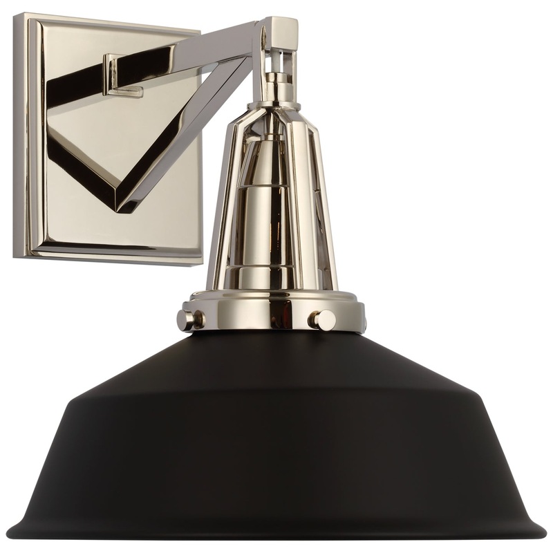 LED Wall Sconce from the Layton Collection in Polished Nickel Finish by Visual Comfort Signature