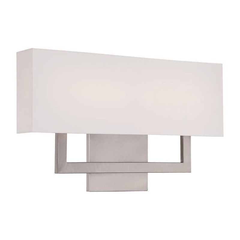 LED Wall Sconce from the Manhattan Collection in Brushed Nickel Finish by W.A.C. Lighting