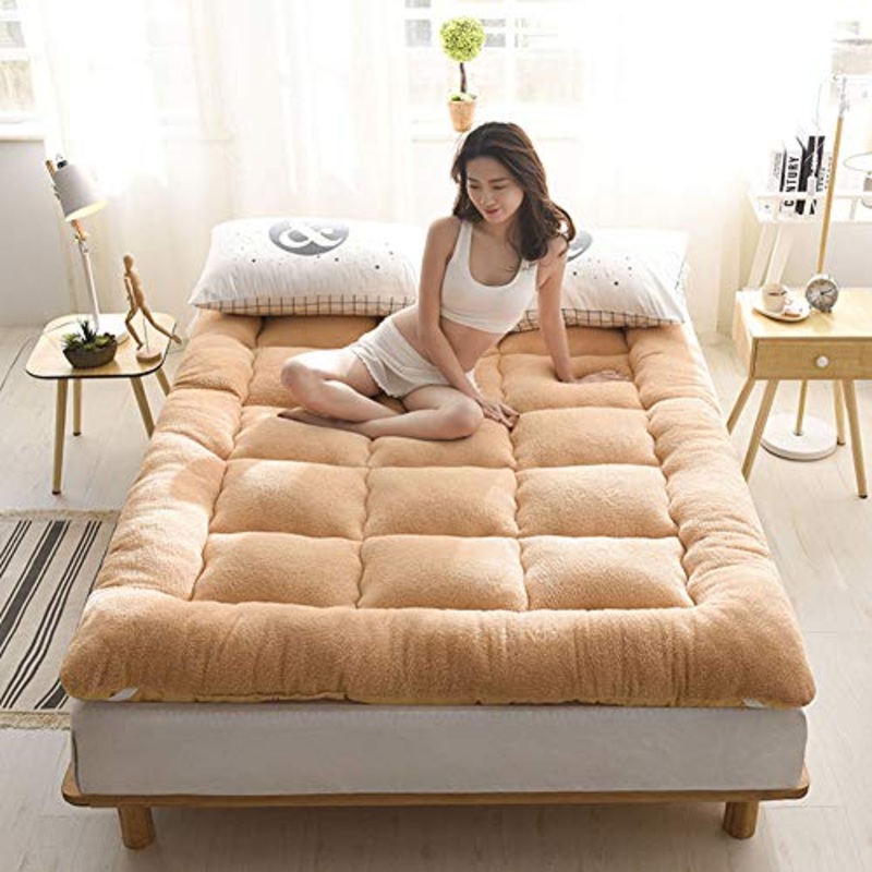 NSAIH Materasso Super Morbido,Futon da Viaggio Portatile,Materasso Tatami,Materasso dormitorio,Pieghevole,Antiscivolo,Futon da Viaggio,per Esercizi di Yoga,Campeggio,Hotel