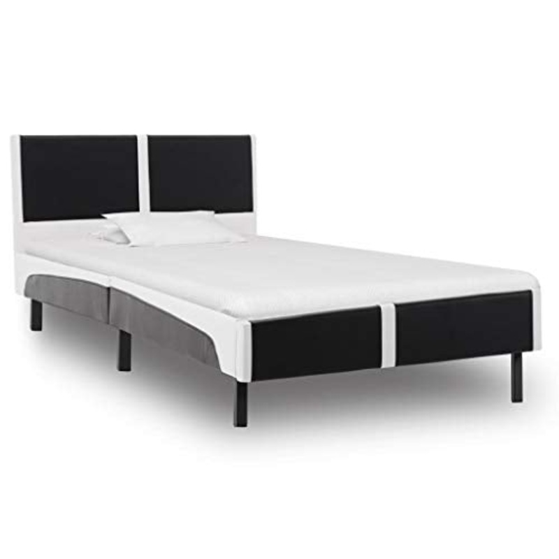 SKM Giroletto Nero e Bianco in Similpelle 90×200 cm (18.4kg)