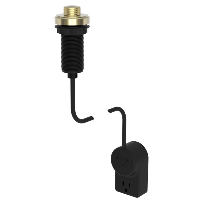 Air Activation Switch Muncy Disposer with Power Adapter French Gold PVD Brass