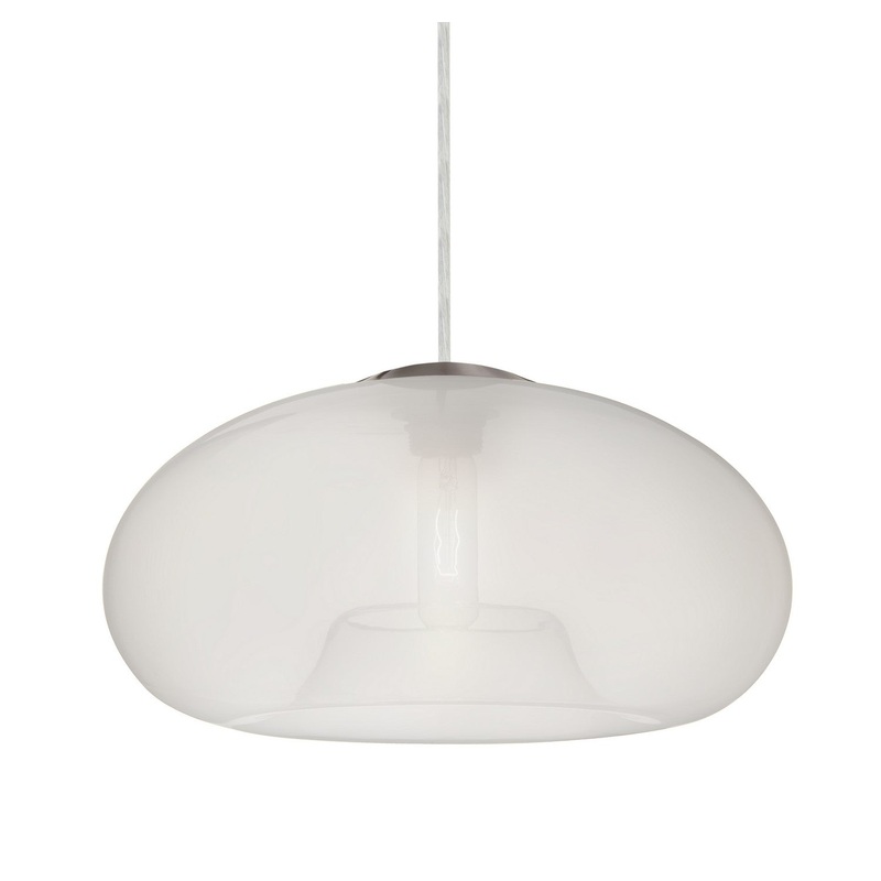Besa 1JC-BANA15FR-SN Besa Bana 15 Pendant One Light Pendant Satin Nickel
