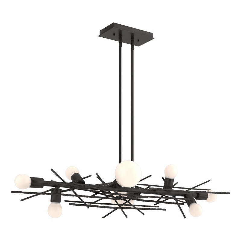 Brindille 8-Light Linear Pendant Oil Rubbed Bronze