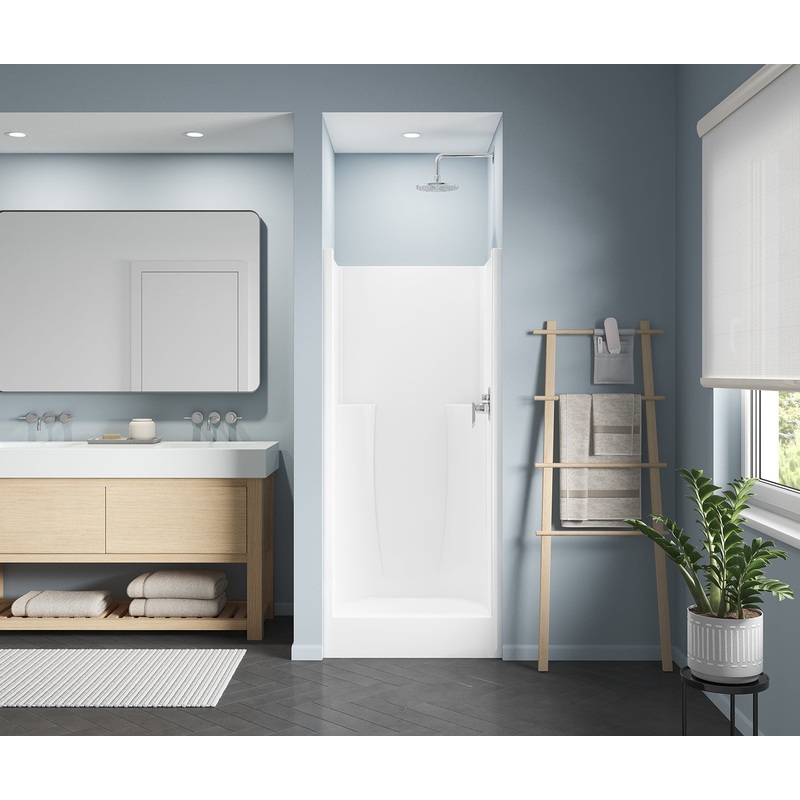 MAAX 103001-000-002-000 36S 36 x 34 AcrylX Alcove Center Drain One-Piece Shower in White