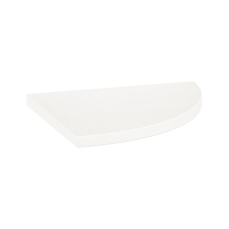 9″ x 9″ Corner Shelf Marmiline Snow Polished Engineered Stone 36-026