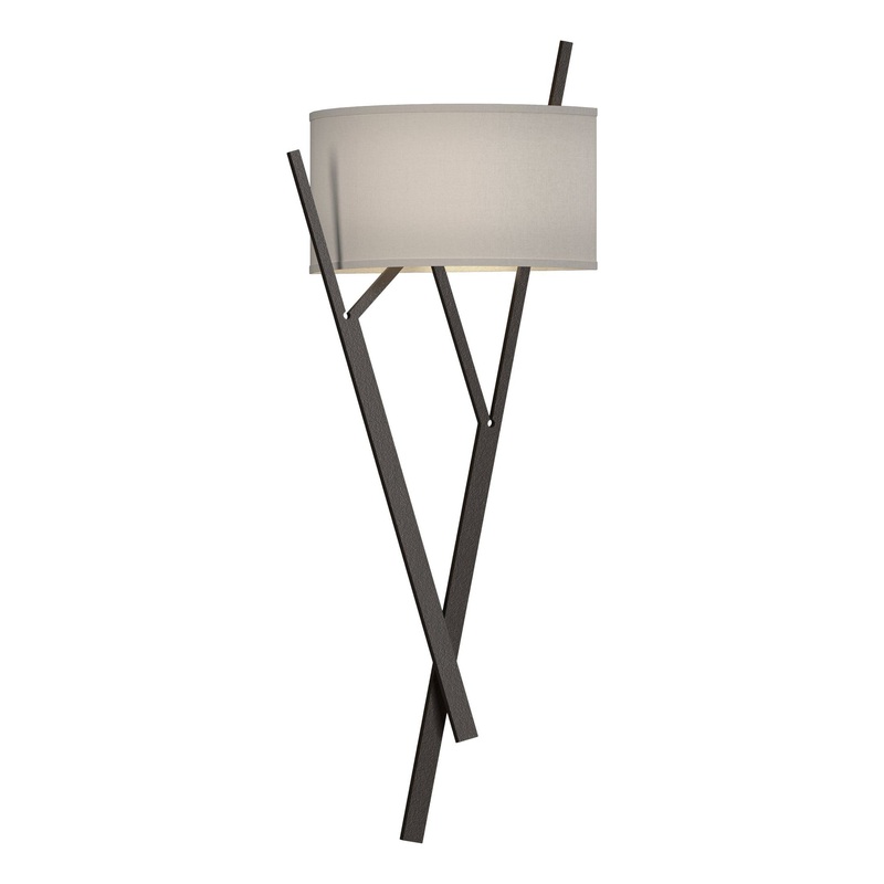 Arbo Sconce Oil Rubbed Bronze Flax Shade (SE)