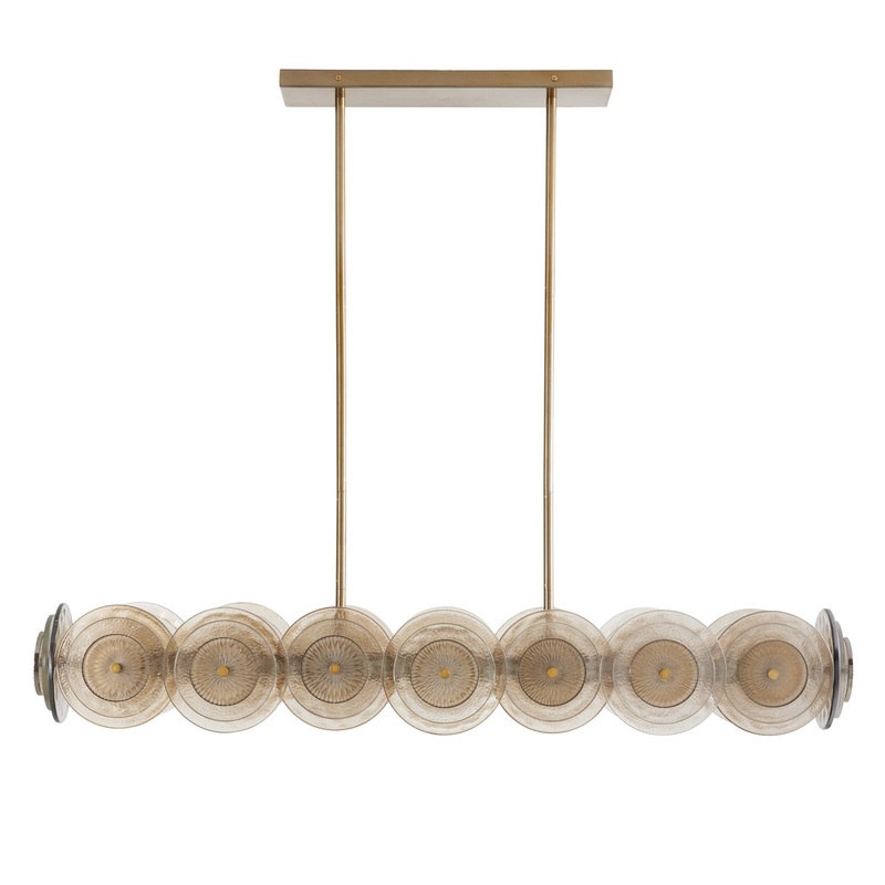 Arteriors 82012 Kinlee 12 Light Chandelier Antique Brass