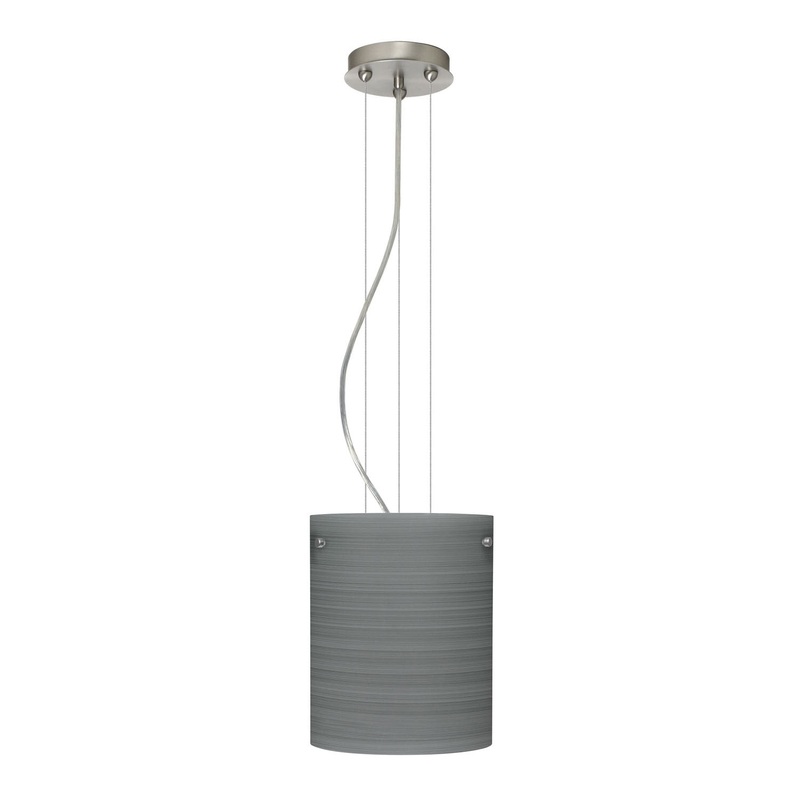 Besa 1KG-4006TN-SN Tamburo One Light Pendant Satin Nickel