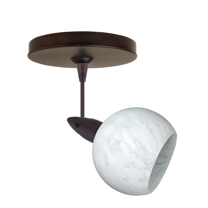Besa 1SP-155919-BR Palla One Light Spotlight Bronze (Discontinued)