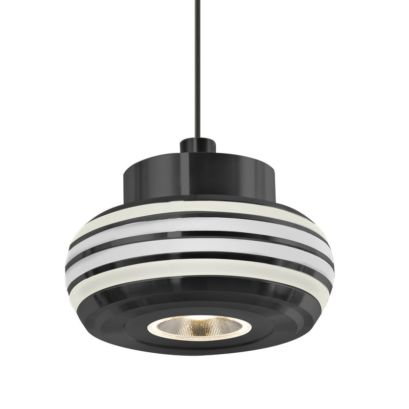 Besa 1XT-FLOW00-CLFR-LED-BK Besa Flower Pendant LED Pendant Black